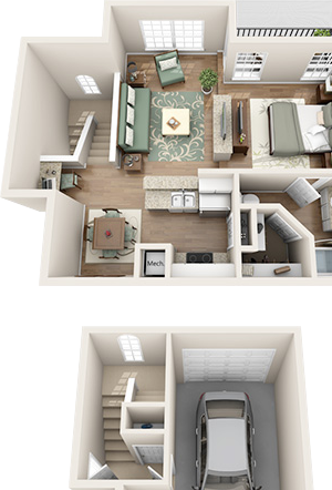 Pine Island Floorplan Pine Island Floorplan at Madison Gateway, St. Petersburg, Florida